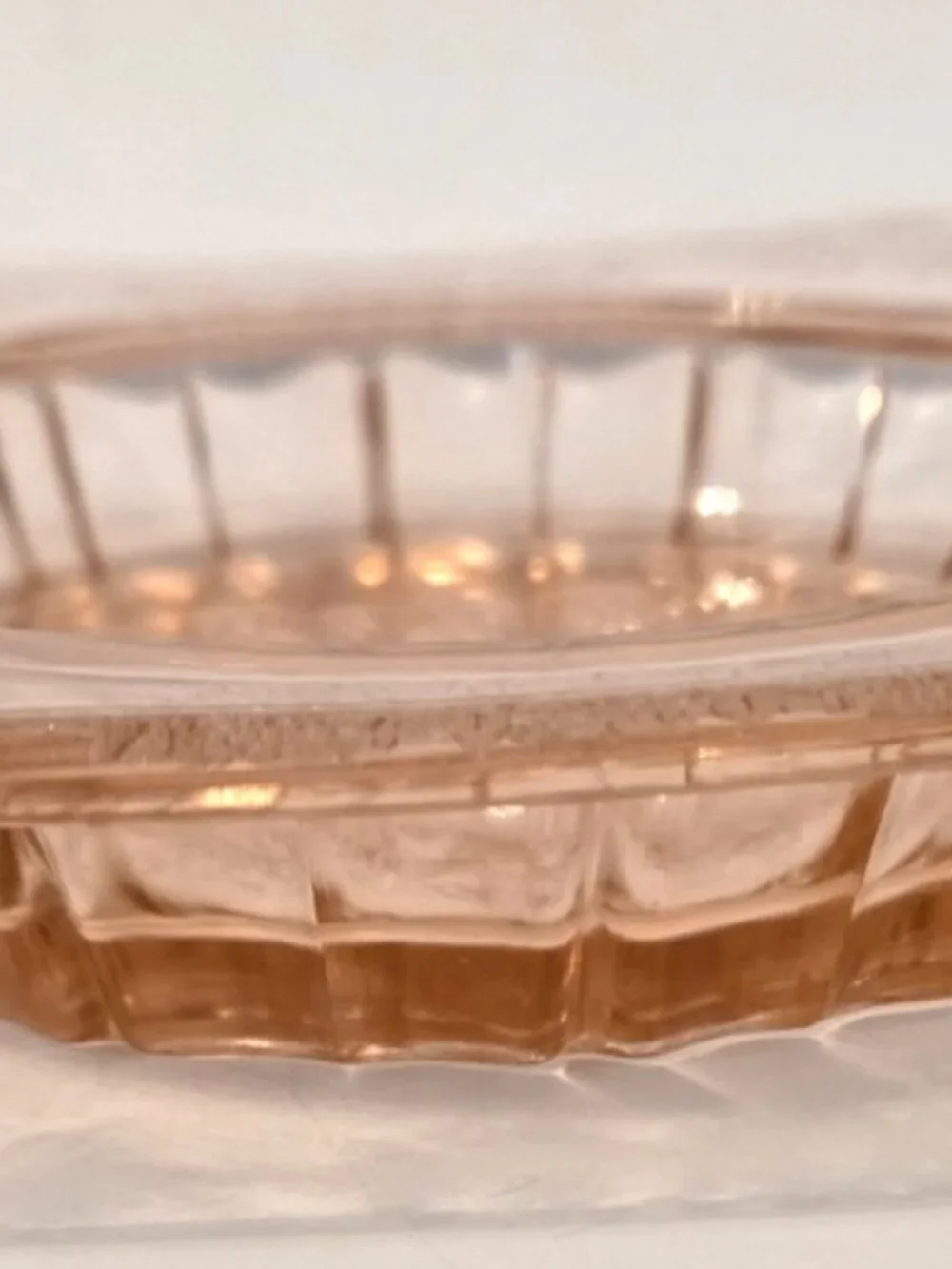 Vintage Jeannette Adam Pattern Pink Depression Glass Butter Dish NO Lid 6